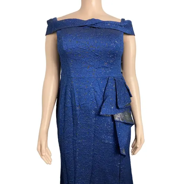 Adrianna Papell Off-Shoulder Formal Dress