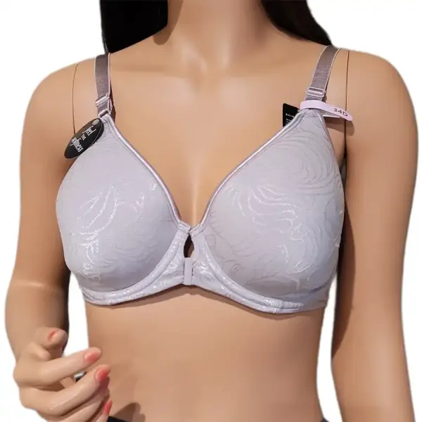 Bali Comfort Revolution Front-Close Shaping Underwire Bra 34D in Warm Steel