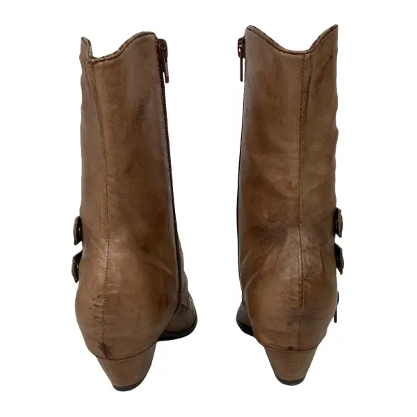BC Brown Leather Mid-Calf Boots – Women’s Size 6