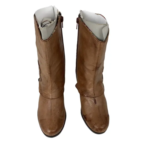 BC Brown Leather Mid-Calf Boots – Women’s Size 6