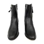 Bella Marie Georgia Ankle Boots Black Faux Leather Size 5.5
