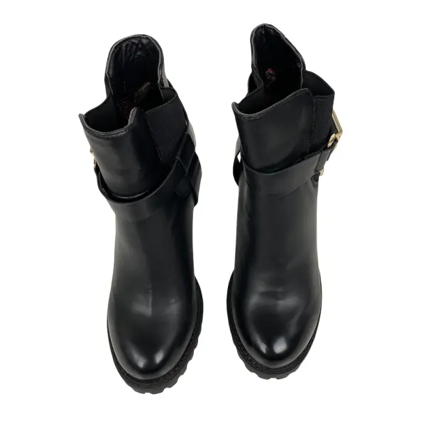 Bella Marie Elvy-28 Black Heeled Ankle Boots – Women’s Size 5.5