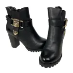 Bella Marie Elvy-28 Black Heeled Ankle Boots – Women’s Size 5.5