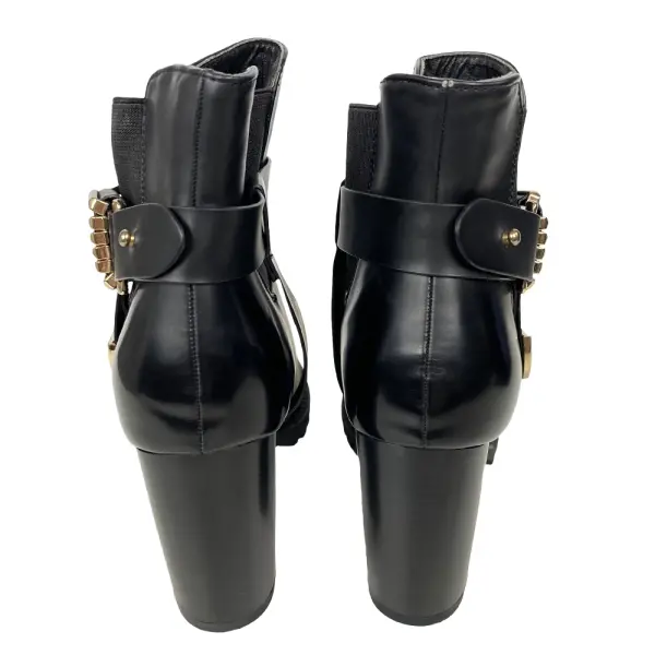Bella Marie Elvy-28 Black Heeled Ankle Boots – Women’s Size 5.5