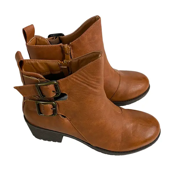 Bella Marie Ryder-18 Tan Ankle Boots