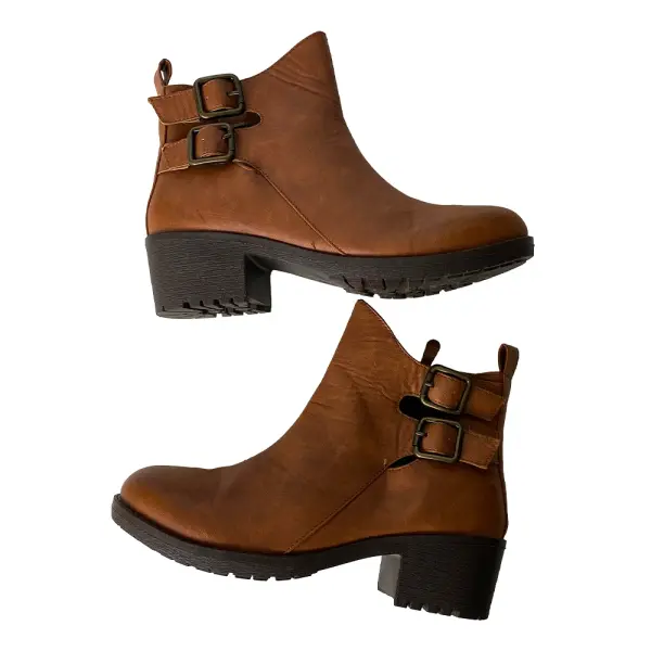 Bella Marie Ryder-18 Tan Ankle Boots