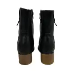 Bella Marie Georgia Ankle Boots Black Faux Leather Size 5.5