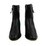 Bella Marie Georgia Ankle Boots Black Faux Leather Size 5.5