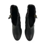Bella Marie Georgia Ankle Boots Black Faux Leather Size 5.5
