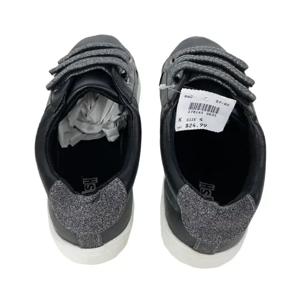 Brash Girls Polly Black Fashion Strap Sneakers Size 4