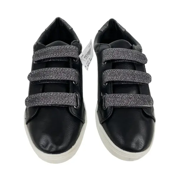 Brash Girls Polly Black Fashion Strap Sneakers Size 4