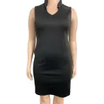 Calvin Klein Ruffle V-Neck Sleeveless Sheath Dress