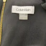 Calvin Klein Ruffle V-Neck Sleeveless Sheath Dress