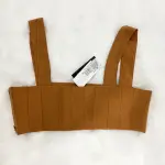 Danielle Bernstein Pintuck Corset Crop Top Size 4