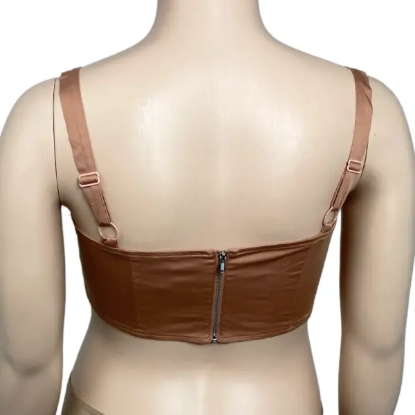 Danielle Bernstein Straight Neck Bralette Crop Top Size 14