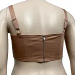 Danielle Bernstein Straight Neck Bralette Crop Top Size 14