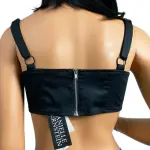 Danielle Bernstein Straight Neck Bralette Crop Top Size 4