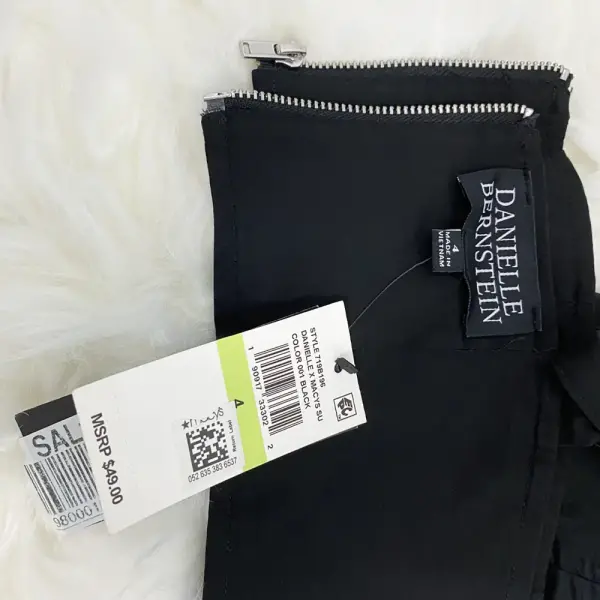 Danielle Bernstein Straight Neck Bralette Crop Top Size 4