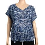 DKNY Jeans Abstract Print V-Neck Top