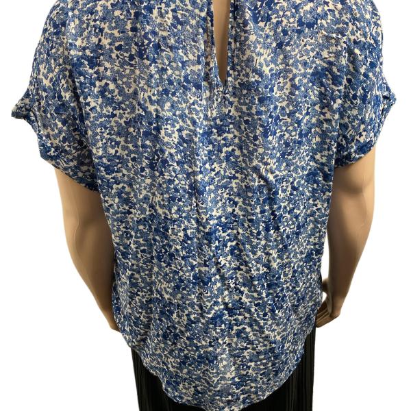 DKNY Jeans Abstract Print V-Neck Top