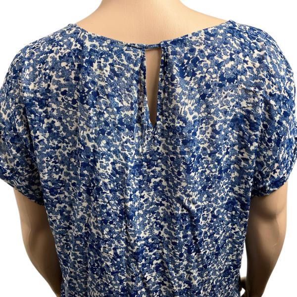 DKNY Jeans Abstract Print V-Neck Top