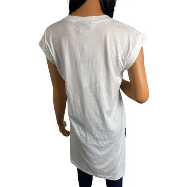 DKNY NYC Skyline Graphic High-Low Tunic