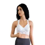 Jenni by Jennifer Moore White Lace Racerback Bralette