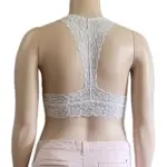 Jenni by Jennifer Moore White Lace Racerback Bralette