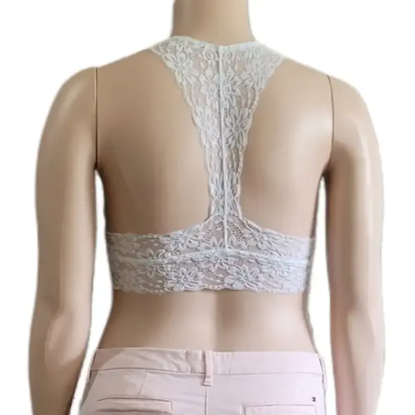 Jenni by Jennifer Moore White Lace Racerback Bralette