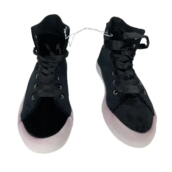 Joe Boxer Ry Black Velvet High Top Sneakers