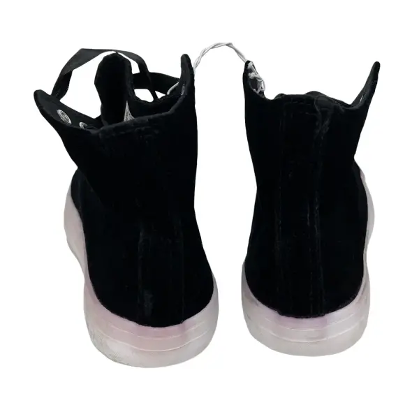 Joe Boxer Ry Black Velvet High Top Sneakers