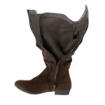 Lower East Side Brown Faux Suede Boots