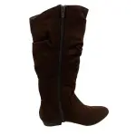 Lower East Side Brown Faux Suede Boots