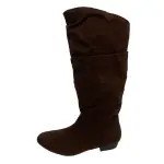 Lower East Side Brown Faux Suede Boots