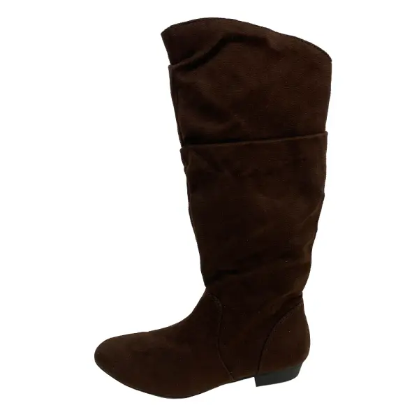 Lower East Side Brown Faux Suede Boots