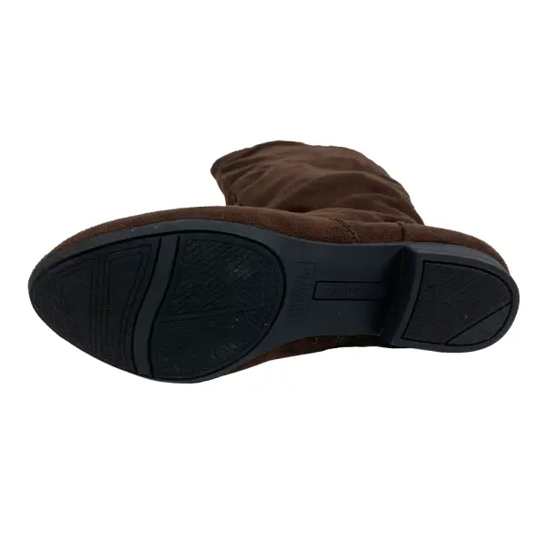Lower East Side Brown Faux Suede Boots