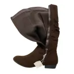 Lower East Side Brown Faux Suede Boots