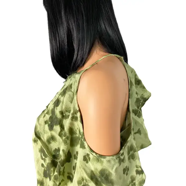 MICHAEL Michael Kors Cold-Shoulder Clover Print Top