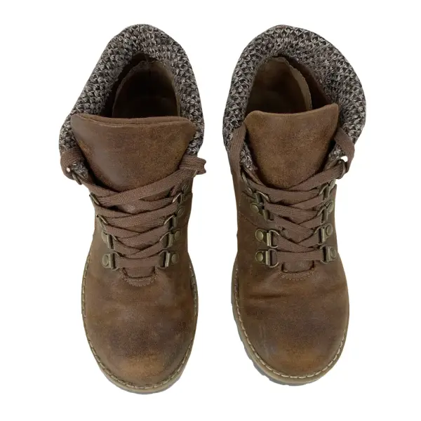 Nine West Go Hike Brown Lace Up Ankle Boots Women’s Size 6.5