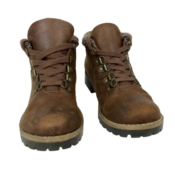 Nine West Go Hike Brown Lace Up Ankle Boots Women’s Size 6.5