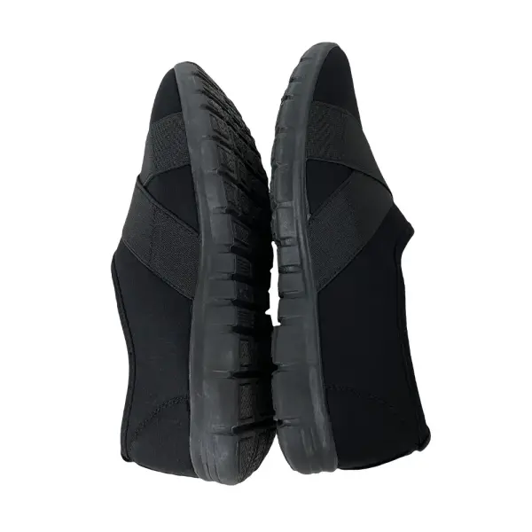 Refresh Comfort Women's Shoes Size 5.5 Black Fabric Slip On Slip Resistant