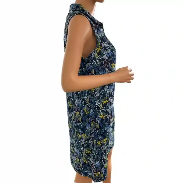 Tommy Hilfiger Floral Sleeveless Button-Front Dress