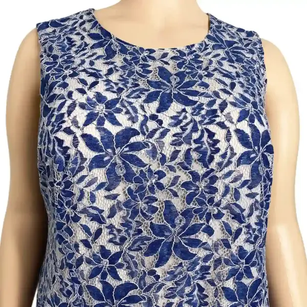 Tommy Hilfiger Blue Lace Flare Dress