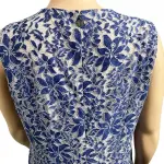 Tommy Hilfiger Blue Lace Flare Dress