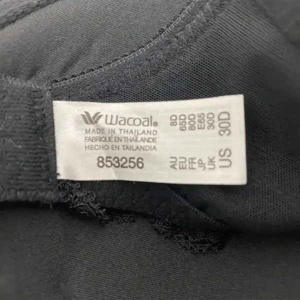 Wacoal Intimates Black Everyday Underwire Bra 30D